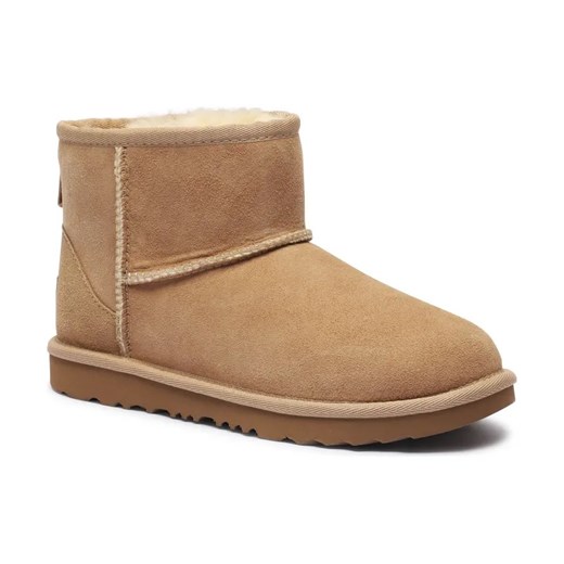 UGG Skórzane śniegowce CLASSIC MINI II | z dodatkiem wełny ze sklepu Gomez Fashion Store w kategorii Buty zimowe dziecięce - zdjęcie 184310115