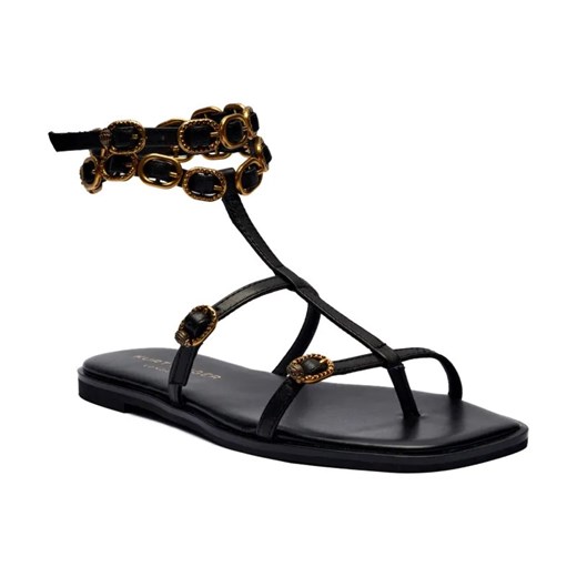 Kurt Geiger Skórzane sandały REGENT FLAT GLADIATOR ze sklepu Gomez Fashion Store w kategorii Sandały damskie - zdjęcie 184310209