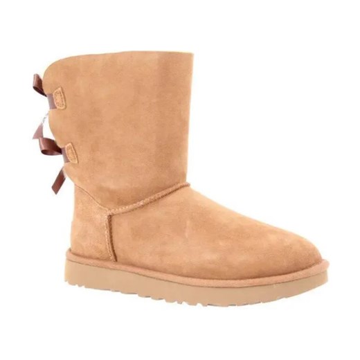 UGG Skórzane śniegowce Bailey Bow II | z dodatkiem wełny ze sklepu Gomez Fashion Store w kategorii Śniegowce damskie - zdjęcie 184310256