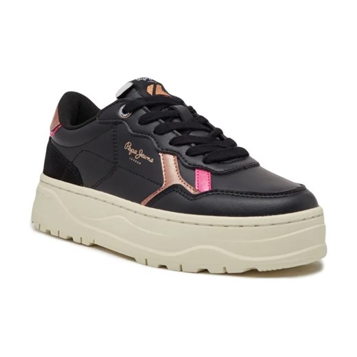 Pepe Jeans London Skórzane trampki KORE POPPY ze sklepu Gomez Fashion Store w kategorii Buty sportowe damskie - zdjęcie 184310287