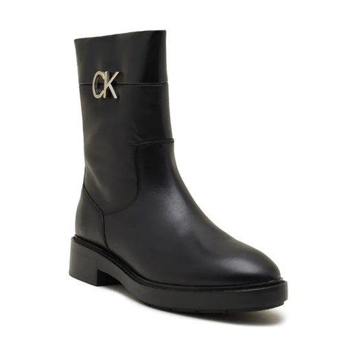Calvin Klein Skórzane botki ze sklepu Gomez Fashion Store w kategorii Botki - zdjęcie 184310407