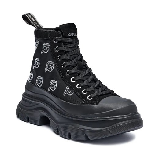 Karl Lagerfeld Trampki LUNA | z dodatkiem skóry ze sklepu Gomez Fashion Store w kategorii Trampki damskie - zdjęcie 184310506