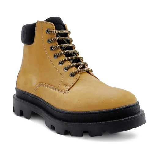 HUGO Skórzane buty Graham_Halb_nu ze sklepu Gomez Fashion Store w kategorii Buty zimowe męskie - zdjęcie 184310517