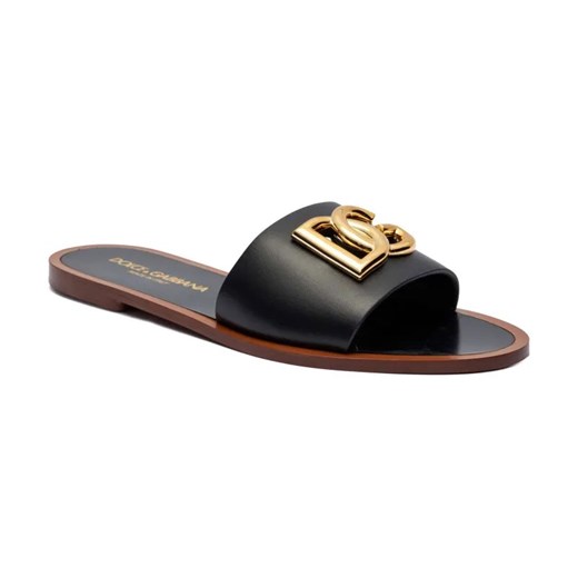 Dolce & Gabbana Skórzane klapki ze sklepu Gomez Fashion Store w kategorii Klapki damskie - zdjęcie 184310518