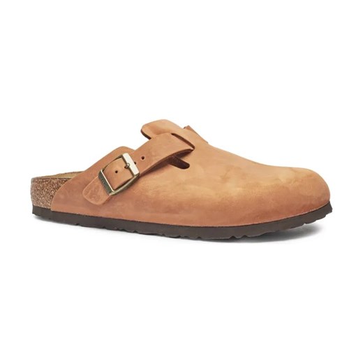 Birkenstock Skórzane mule Boston LEOI ze sklepu Gomez Fashion Store w kategorii Klapki damskie - zdjęcie 184310548