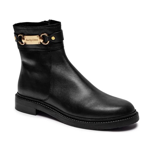 See By Chloé Skórzane botki ze sklepu Gomez Fashion Store w kategorii Botki - zdjęcie 184310576
