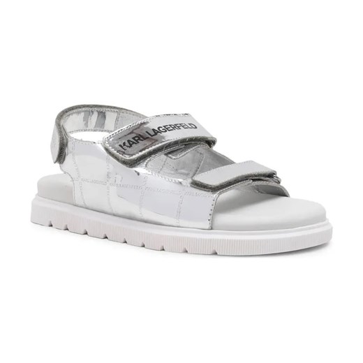 Karl Lagerfeld Kids Sandały | z dodatkiem skóry ze sklepu Gomez Fashion Store w kategorii Sandały dziecięce - zdjęcie 184310659