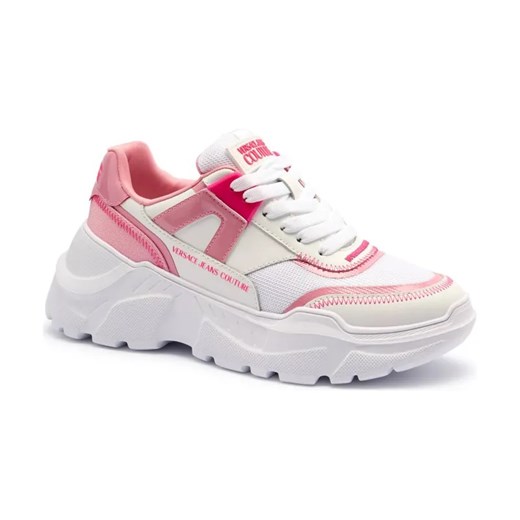 Versace Jeans Couture Sneakersy FONDO SPEEDTRACK DIS. 4 | z dodatkiem skóry ze sklepu Gomez Fashion Store w kategorii Buty sportowe damskie - zdjęcie 184310677
