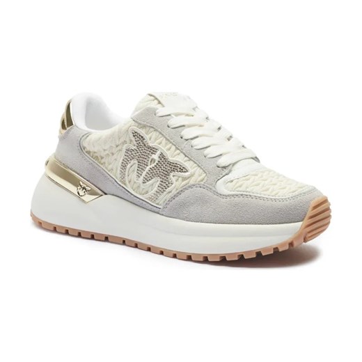 Pinko Sneakersy GEM 07 | z dodatkiem skóry ze sklepu Gomez Fashion Store w kategorii Buty sportowe damskie - zdjęcie 184310756