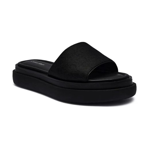 Calvin Klein Klapki | z dodatkiem skóry ze sklepu Gomez Fashion Store w kategorii Klapki damskie - zdjęcie 184310925