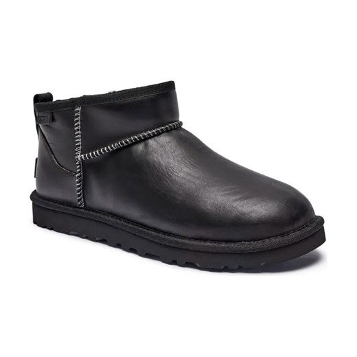 UGG Skórzane śniegowce CLASSIC ULTRA MINI | z dodatkiem wełny ze sklepu Gomez Fashion Store w kategorii Buty zimowe męskie - zdjęcie 184310938