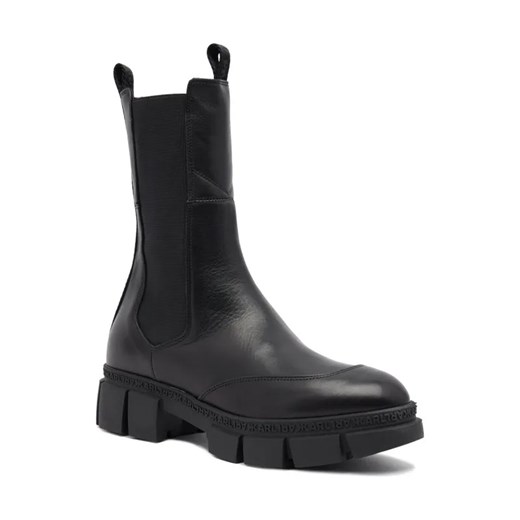 Karl Lagerfeld Skórzane sztyblety ARIA ze sklepu Gomez Fashion Store w kategorii Botki - zdjęcie 184311085