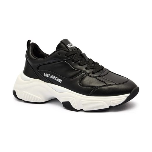 Love Moschino Skórzane sneakersy ze sklepu Gomez Fashion Store w kategorii Buty sportowe damskie - zdjęcie 184311185
