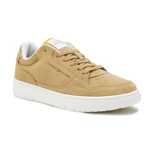 Tommy Hilfiger Skórzane sneakersy TH BASKET ze sklepu Gomez Fashion Store w kategorii Buty sportowe męskie - zdjęcie 184311298