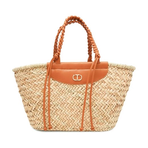 TWINSET Torba plażowa TOTE | z dodatkiem skóry ze sklepu Gomez Fashion Store w kategorii Torby letnie - zdjęcie 184311367