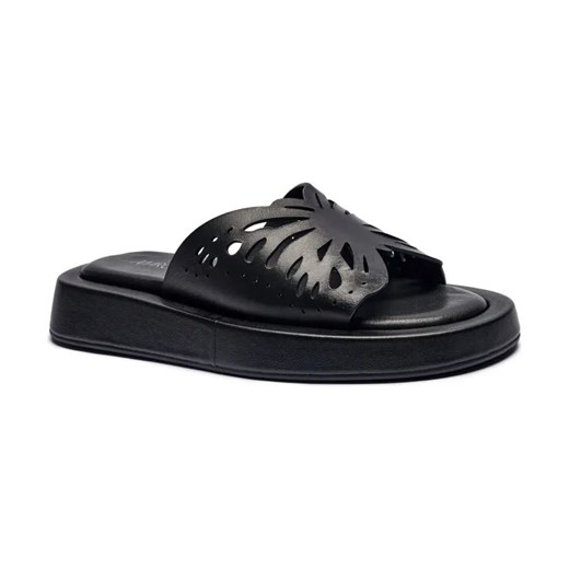 Marc Cain Skórzane klapki ze sklepu Gomez Fashion Store w kategorii Klapki damskie - zdjęcie 184311609