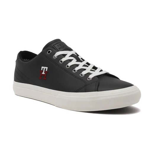 Tommy Hilfiger Skórzane sneakersy TH HI VULC STREET LOW LEATHER ze sklepu Gomez Fashion Store w kategorii Buty sportowe męskie - zdjęcie 184311636