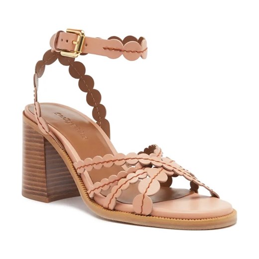 See By Chloé Skórzane sandały na słupku KADDY ze sklepu Gomez Fashion Store w kategorii Sandały damskie - zdjęcie 184311899