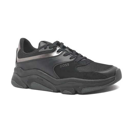 BOSS BLACK Sneakersy Asher_Runn_mx | z dodatkiem skóry ze sklepu Gomez Fashion Store w kategorii Buty sportowe męskie - zdjęcie 184311935