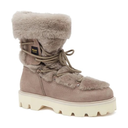 BLAUER Skórzane śniegowce ze sklepu Gomez Fashion Store w kategorii Śniegowce damskie - zdjęcie 184311938
