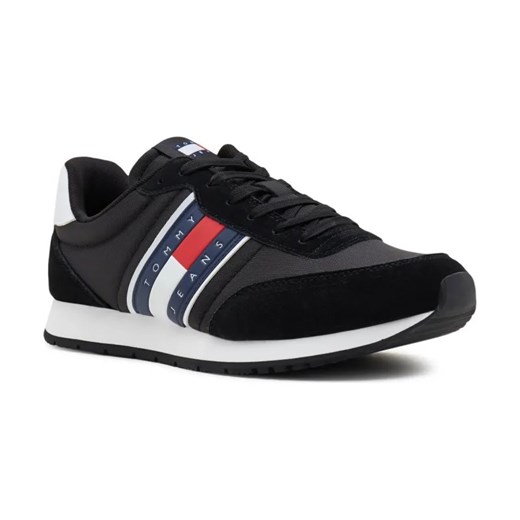 Tommy Jeans Sneakersy TJM RUNNER CASUAL ESS | z dodatkiem skóry ze sklepu Gomez Fashion Store w kategorii Buty sportowe męskie - zdjęcie 184312145