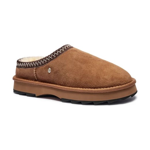 EMU Australia Skórzane mule Sharky Scuff | z dodatkiem wełny ze sklepu Gomez Fashion Store w kategorii Kapcie damskie - zdjęcie 184312205