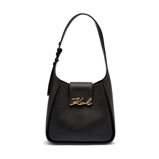 Karl Lagerfeld Skórzana hobo k/signature ze sklepu Gomez Fashion Store w kategorii Torebki hobo - zdjęcie 184312219