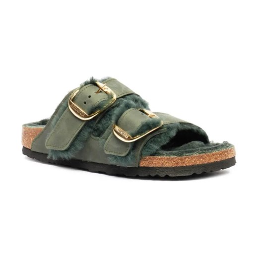 Birkenstock Skórzane obuwie domowe Arizona | z dodatkiem wełny ze sklepu Gomez Fashion Store w kategorii Klapki damskie - zdjęcie 184312299