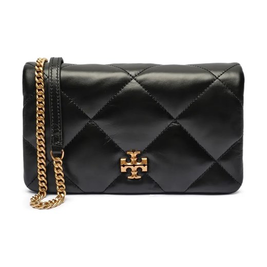 TORY BURCH Skórzana torebka na ramię Kira Diamond ze sklepu Gomez Fashion Store w kategorii Listonoszki - zdjęcie 184312329