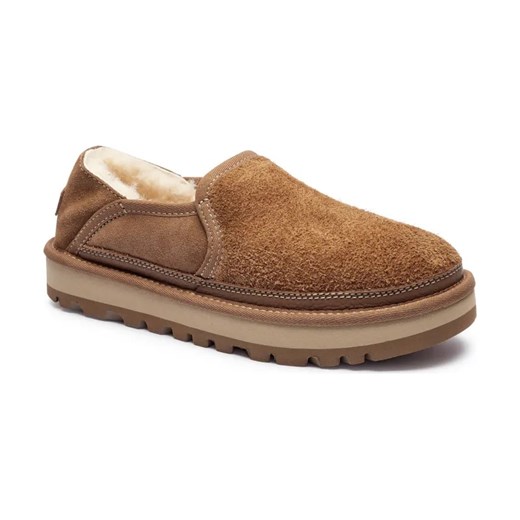 UGG Skórzane mule HAYDEN | z dodatkiem wełny ze sklepu Gomez Fashion Store w kategorii Kapcie męskie - zdjęcie 184312345