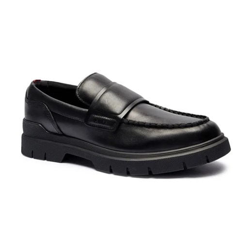 HUGO Skórzane mokasyny Ryan_Mocc_pllt ze sklepu Gomez Fashion Store w kategorii Mokasyny męskie - zdjęcie 184312375
