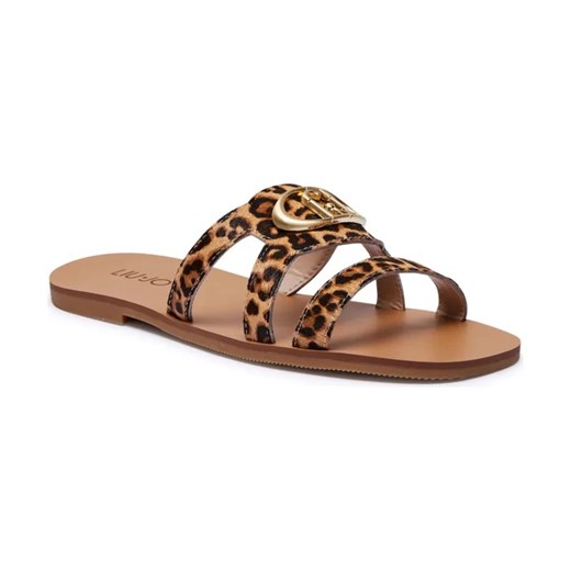 Liu Jo Skórzane klapki SABA 11 ze sklepu Gomez Fashion Store w kategorii Klapki damskie - zdjęcie 184312426