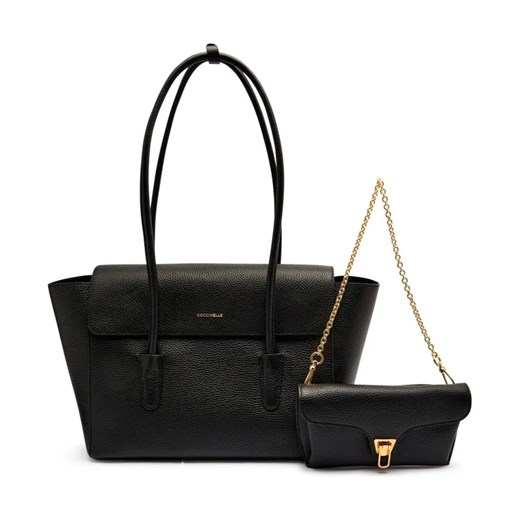 Coccinelle Skórzana shopperka 2w1 BEAT ze sklepu Gomez Fashion Store w kategorii Torby Shopper bag - zdjęcie 184312545