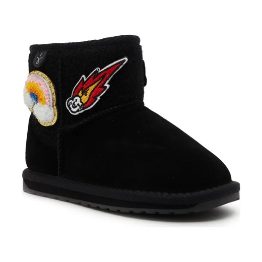 EMU Australia Skórzane śniegowce Wallaby Mini Play | z dodatkiem wełny ze sklepu Gomez Fashion Store w kategorii Buty zimowe dziecięce - zdjęcie 184312557