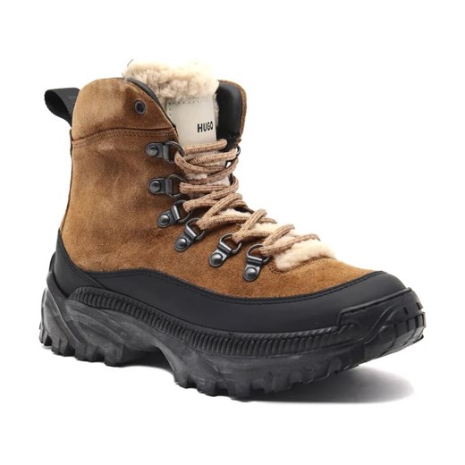 HUGO Skórzane buty trekkingowe Jace FurLaceUpB-Smix ze sklepu Gomez Fashion Store w kategorii Buty trekkingowe damskie - zdjęcie 184312709
