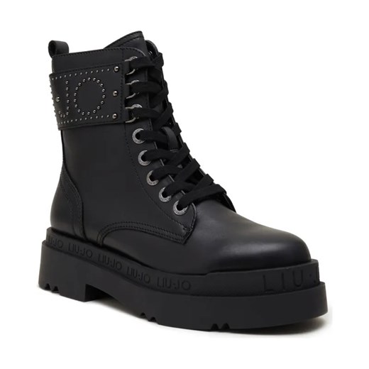 Liu Jo Skórzane botki LOVE 42 ze sklepu Gomez Fashion Store w kategorii Botki - zdjęcie 184312789