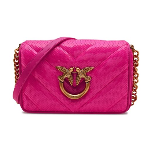 Pinko Skórzana listonoszka LOVE CLICK MINI ze sklepu Gomez Fashion Store w kategorii Listonoszki - zdjęcie 184312807