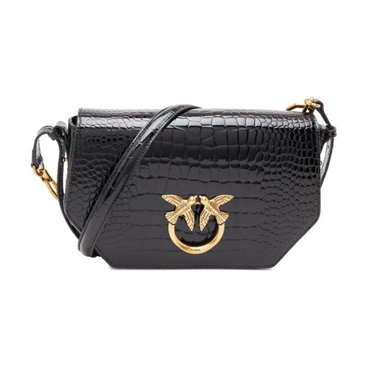 Pinko Skórzana torebka na ramię LOVE CLICK EXAGON CLASSIC ze sklepu Gomez Fashion Store w kategorii Listonoszki - zdjęcie 184312847