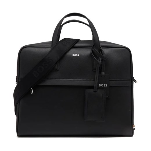 BOSS BLACK Skórzana torba na laptopa 15" Zair_S ze sklepu Gomez Fashion Store w kategorii Torby na laptopa - zdjęcie 184312856
