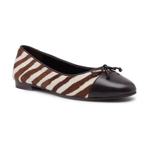 TORY BURCH Skórzane baleriny cap-toe Tory Burch 40 wyprzedaż Gomez Fashion Store