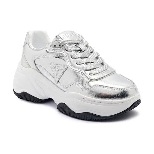 Guess Sneakersy HAPYY | z dodatkiem skóry ze sklepu Gomez Fashion Store w kategorii Buty sportowe damskie - zdjęcie 184313237