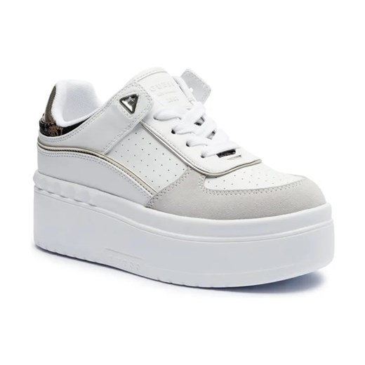 Guess Skórzane sneakersy RIDGEE ze sklepu Gomez Fashion Store w kategorii Buty sportowe damskie - zdjęcie 184313299