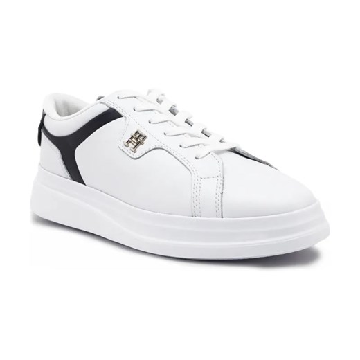 Tommy Hilfiger Skórzane sneakersy POINTY COURT ze sklepu Gomez Fashion Store w kategorii Buty sportowe damskie - zdjęcie 184313337