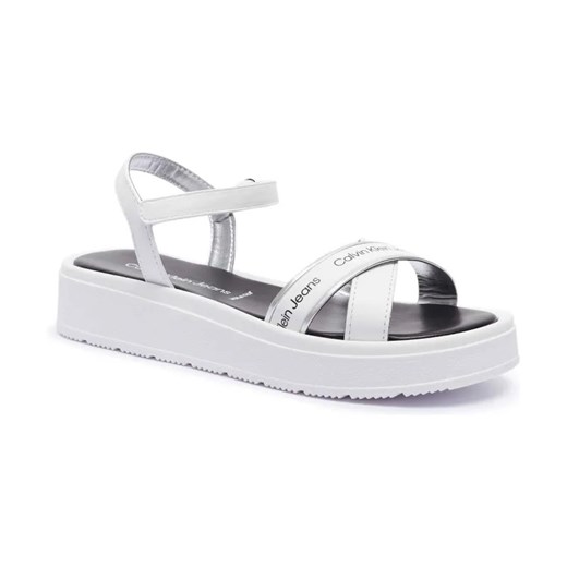 Calvin Klein Jeans Sandały | z dodatkiem skóry ze sklepu Gomez Fashion Store w kategorii Sandały dziecięce - zdjęcie 184313347