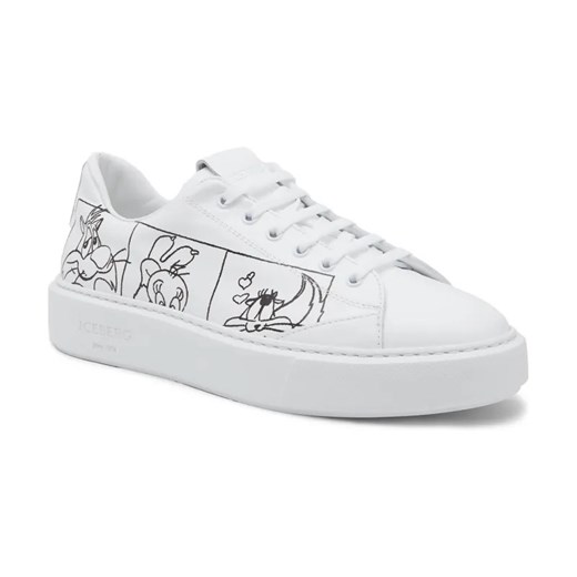 Iceberg Skórzane sneakersy ze sklepu Gomez Fashion Store w kategorii Buty sportowe męskie - zdjęcie 184313389