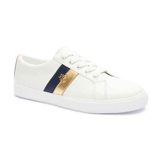 LAUREN RALPH LAUREN Skórzane sneakersy JANSON II ze sklepu Gomez Fashion Store w kategorii Buty sportowe damskie - zdjęcie 184313546