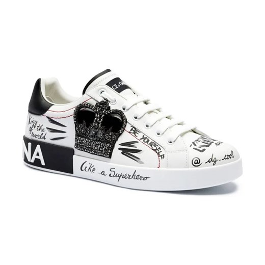 Dolce & Gabbana Skórzane sneakersy ze sklepu Gomez Fashion Store w kategorii Buty sportowe męskie - zdjęcie 184313548