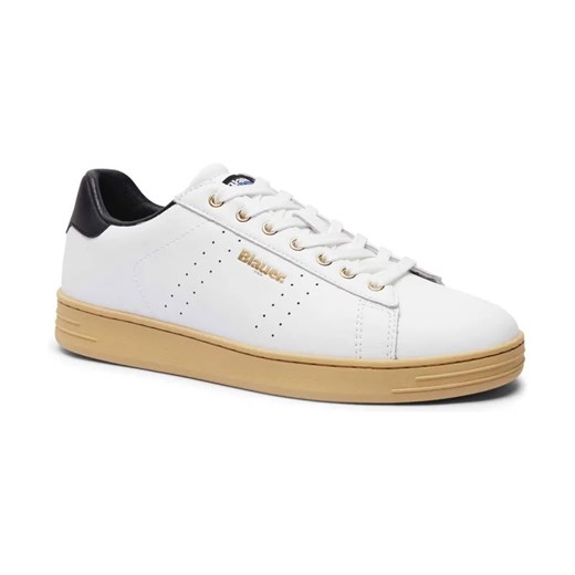BLAUER Skórzane sneakersy GRANT01 ze sklepu Gomez Fashion Store w kategorii Buty sportowe męskie - zdjęcie 184313599