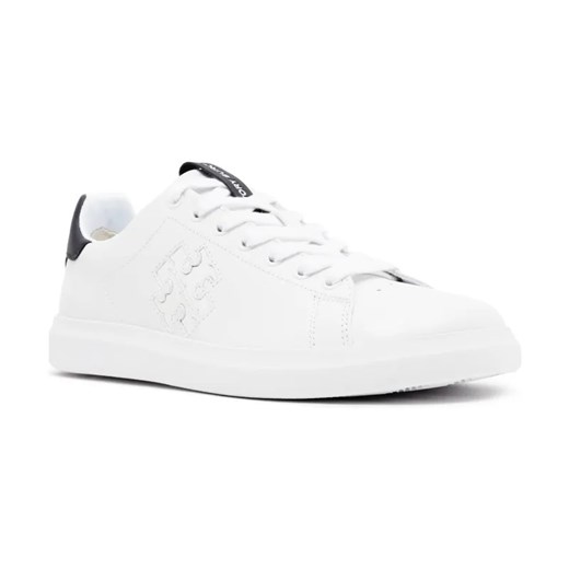 TORY BURCH Skórzane sneakersy DOUBLE T HOWELL COURT ze sklepu Gomez Fashion Store w kategorii Buty sportowe męskie - zdjęcie 184313667