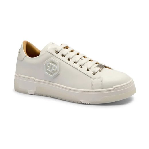 Philipp Plein Skórzane sneakersy Hexagon 44 Gomez Fashion Store wyprzedaż